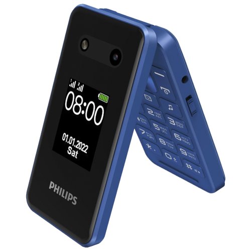 Телефон Philips Xenium E2602, 2 SIM, синий