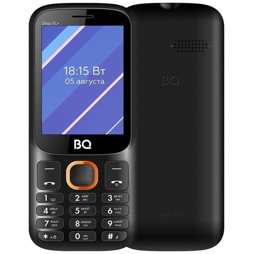 BQ 2820 Step XL+, 2 SIM, черно-оранжевый