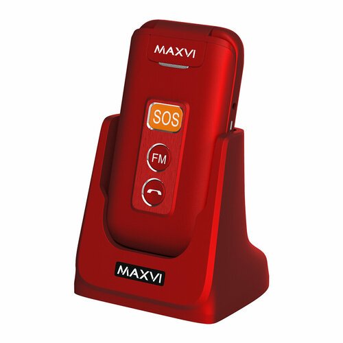 Телефон MAXVI E5, 2 SIM, красный