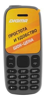 Мобильный телефон Digma A106 Linx 32Mb серый моноблок 1Sim 1.44 98x68 GSM900/1800