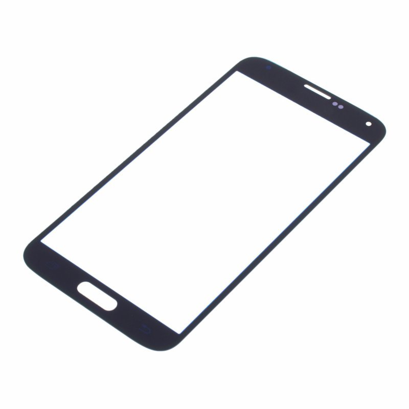 Стекло модуля для Samsung G900 Galaxy S5, синий, AA