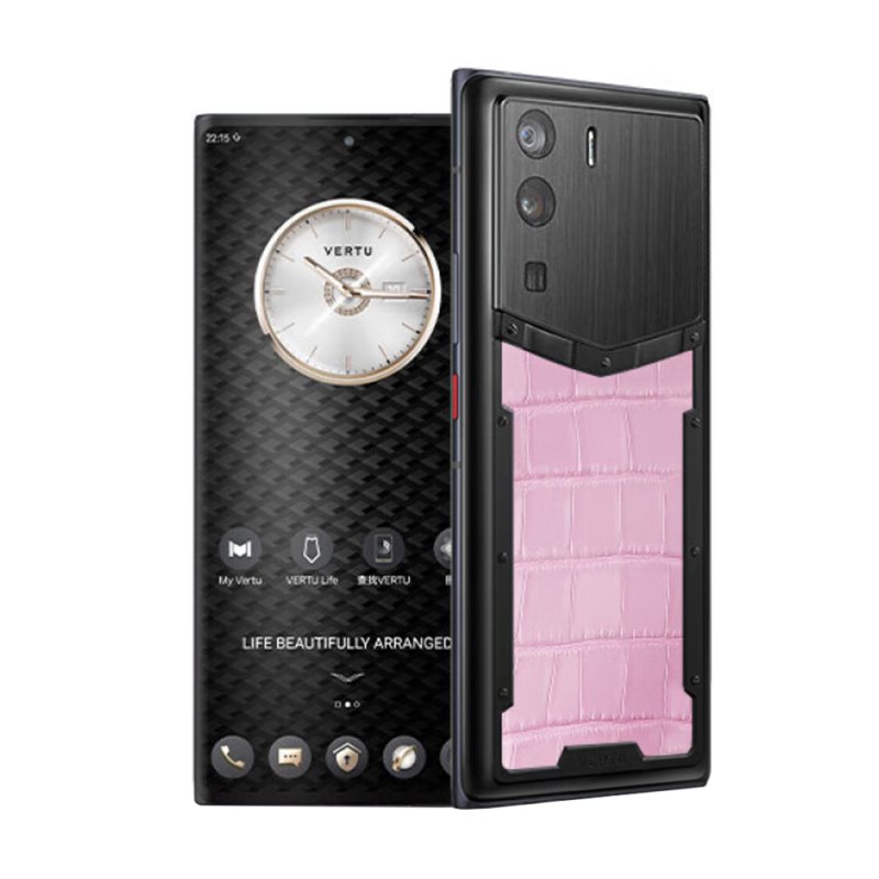 Смартфон Vertu Metavertu Alligator 12 ГБ/512 ГБ, 2 Nano-SIM, черный/розовый