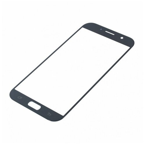 Стекло модуля для Samsung A720 Galaxy A7 (2017) черный, AA