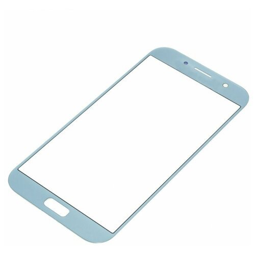 Стекло модуля для Samsung A720 Galaxy A7 (2017) синий, AA