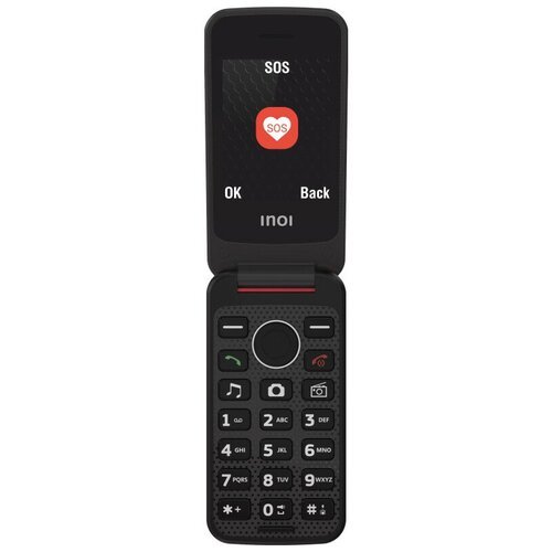 Сотовый телефон INOI 247B с док-станцией, красный