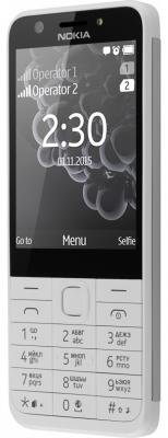 Мобильный телефон NOKIA 230 Dual Sim белый (A00026972)