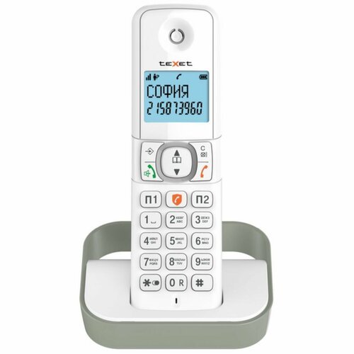 Радиотелефон домашний беспроводной TX-D5605A белый-серый