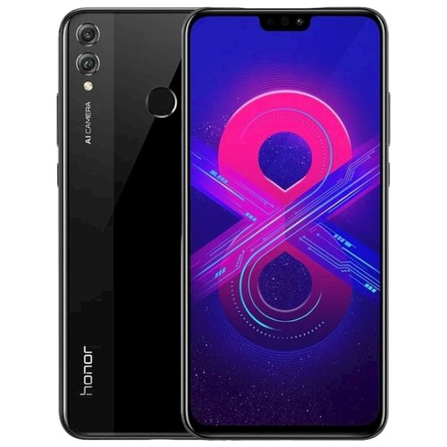 Смартфон HONOR 8X 6/128 ГБ RU, Dual nano SIM, черный