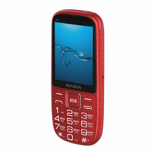 Телефон MAXVI B9, 2 SIM, красный