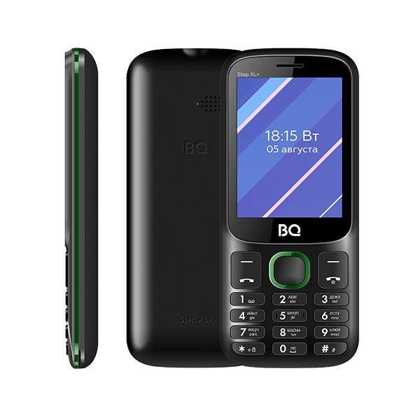 Телефон BQ 2820 Step XL+ Black/Green