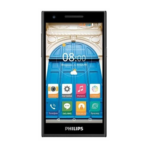 Смартфон Philips S396, 2 micro SIM, черный