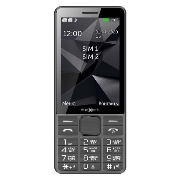 Телефон TeXet TM-D324 серый
