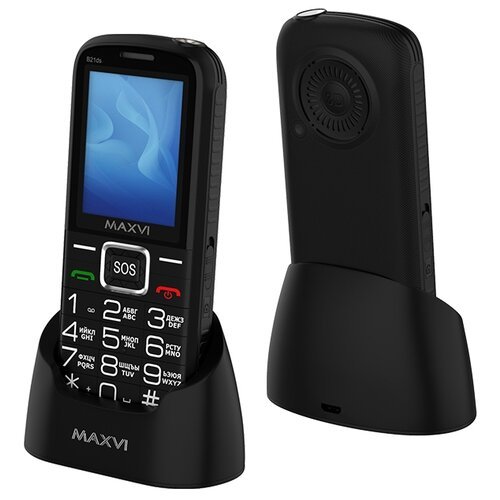 Телефон MAXVI B21DS, 2 micro SIM, черный