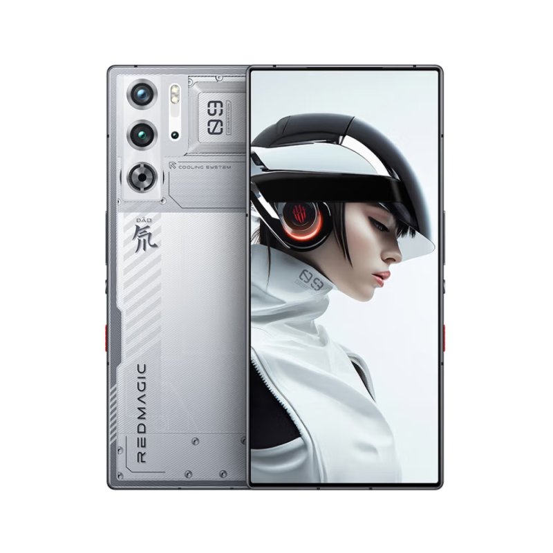 Смартфон Redmagic 9 Pro, 12Гб/512Гб, 2 Nano-SIM, серебристый с прозрачной крышкой