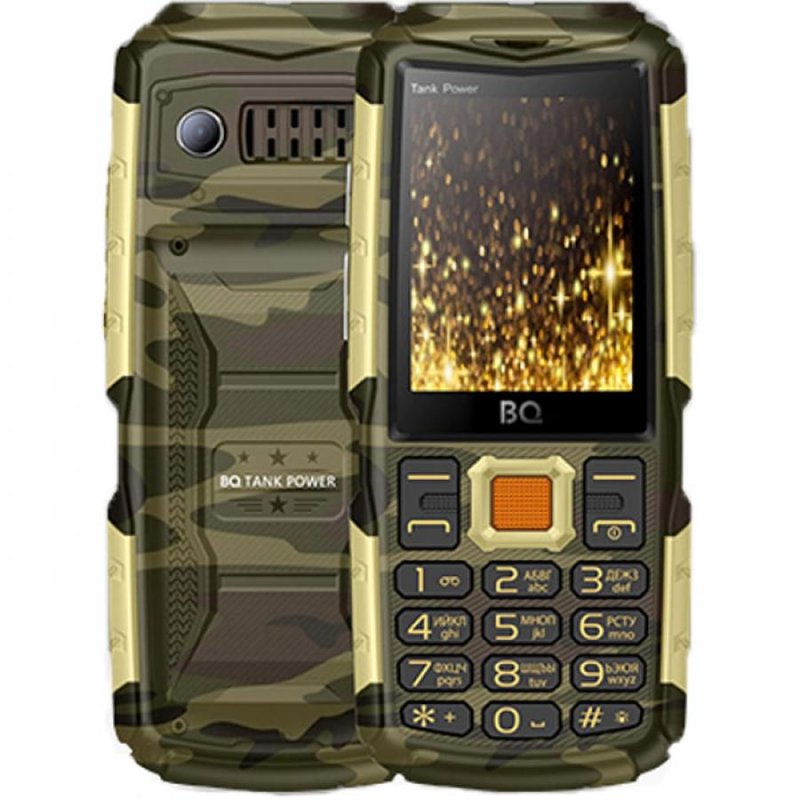 Мобильный телефон BQ BQ-2430 Tank Power Camo Gold