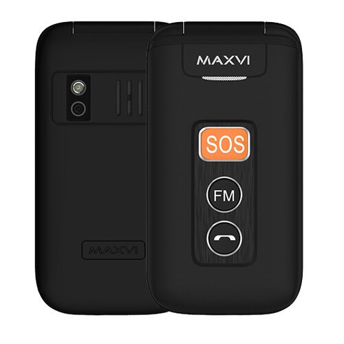 Телефон MAXVI E5, 2 SIM, черный