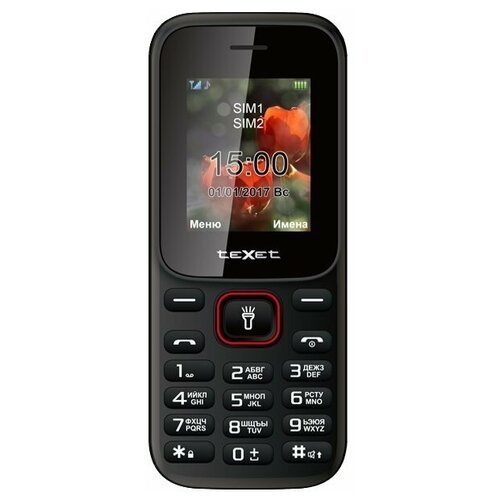 Мобильный Телефон TeXet TM-128 Black-Red .