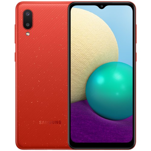 Смартфон Samsung Galaxy A02 2/32 ГБ RU, Dual nano SIM, красный