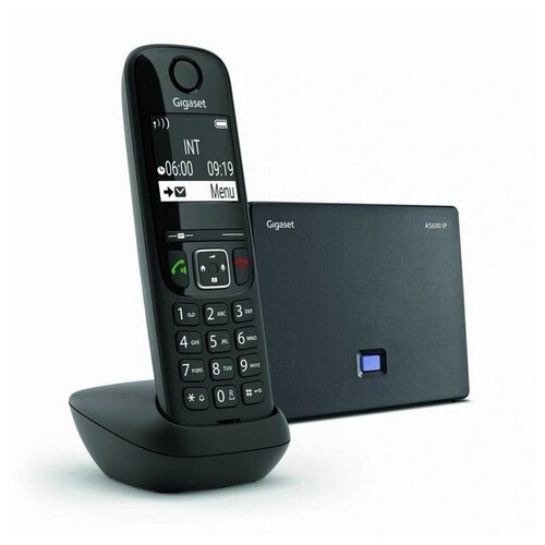 VoIP-оборудование телефон DECT Gigaset AS690 IP черный