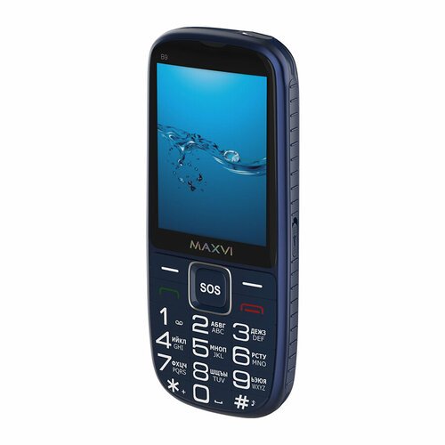 Телефон MAXVI B9, 2 SIM, синий