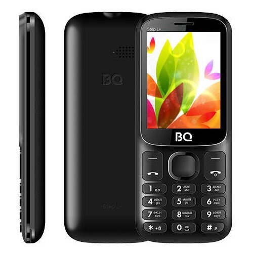 Телефон BQ 2440 Step L+, черный / синий