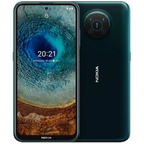 Смартфон Nokia X10 6/128 ГБ, Dual nano SIM, голубая ель