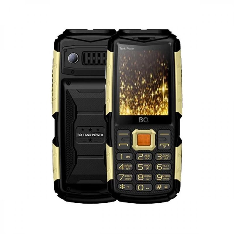 Мобильный телефон BQ BQ-2430 Tank Power Black Gold