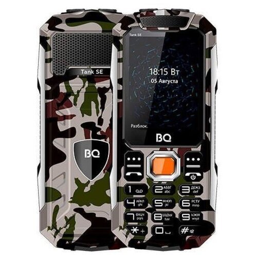 Телефон BQ 2432 Tank SE, 2 SIM, армейский зеленый