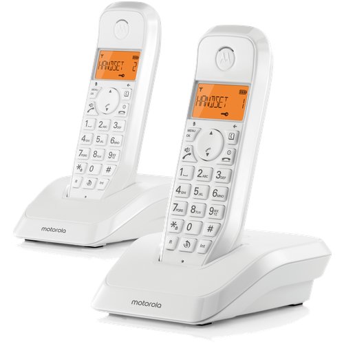 Радиотелефон MOTOROLA SOLUTIONS Motorola DECT S12 DUO, белый