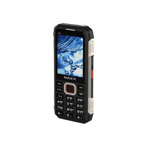 Телефон MAXVI T12, 2 SIM, черный
