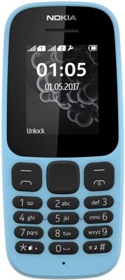 Мобильный телефон Nokia 105 DS (TA-1174) Blue/голубой