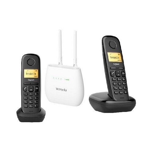 Комплект SIM 682 стационарный сотовый телефон 4g 3g Gsm с 2-мя радиотрубками под сим карту 004244