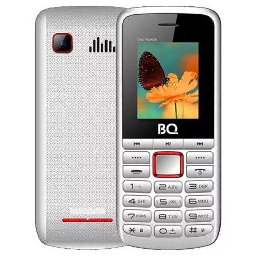 Телефон BQ 1846 One Power, 2 SIM, белый/красный