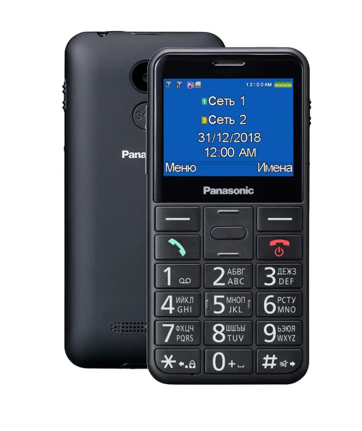 Мобильный телефон Panasonic KX-TU150RU черный