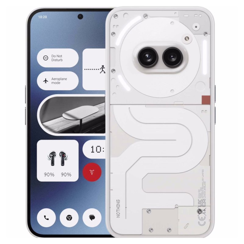Смартфон Nothing Phone (2a), 12ГБ/256ГБ, 2 nano-SIM, Белый