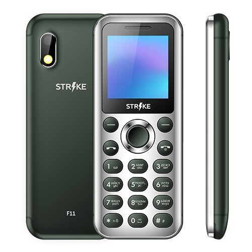 Телефон Strike F11, 2 micro SIM, зеленый
