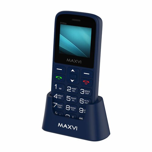 Телефон MAXVI B100DS, 2 SIM, синий