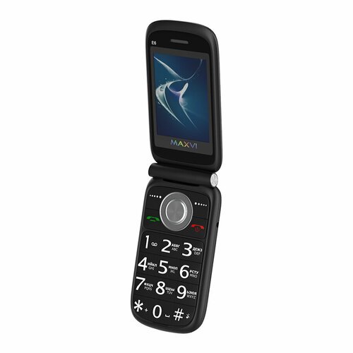 Телефон MAXVI E6, 2 SIM, черный
