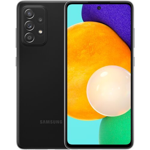 Смартфон Samsung SM-A525F Galaxy A52F 256Gb 6Gb черный моноблок 3G 4G 6.4' Android 12 802.11 a/b/g/n/ac/ax NFC GPS
