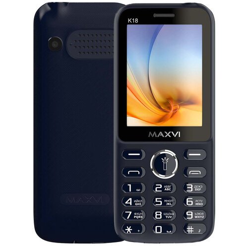 Телефон MAXVI K18, 2 SIM, синий