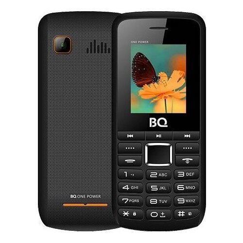 Телефон BQ 1846 One Power, 2 SIM, черный/оранжевый