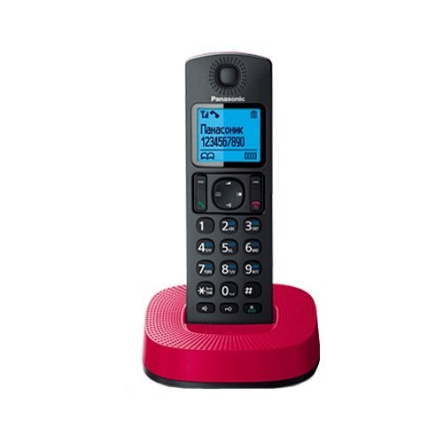 Радиотелефон Panasonic KX-TGC310 черный/красный
