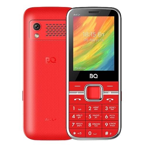 Телефон BQ 2448 Art L+, 2 SIM, красный