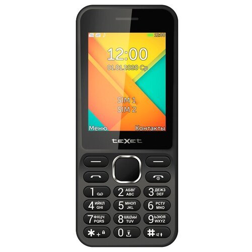 Телефон teXet TM-D326, 2 SIM, черный