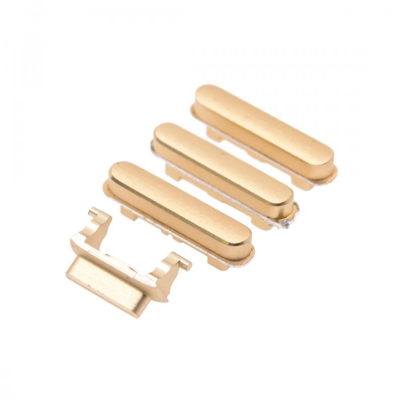 Кнопка (толкатель) для Apple iPhone 6 (mute, on/off, volume) (комплект) золото