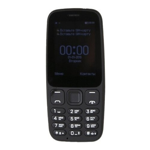 Телефон VERTEX D537, 2 SIM, черный