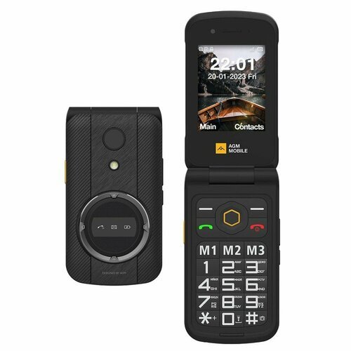 Телефон AGM M8, Dual nano SIM, черный