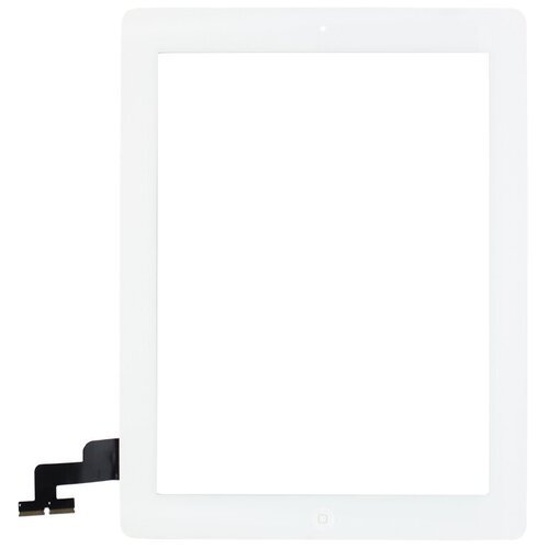 Тачскрин (сенсор) для Apple iPad A1395 в сборе с кнопкой HOME (белый)