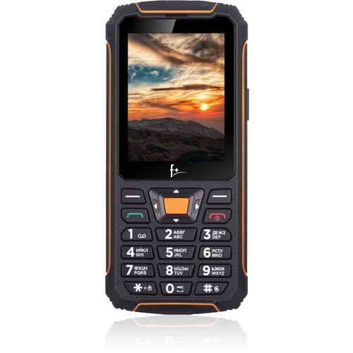 Телефон F+ R280, 2 SIM, черный/оранжевый