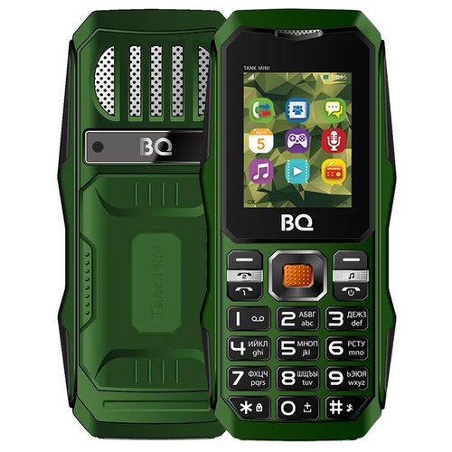 Телефон BQ 1842 Tank mini, 2 SIM, зеленый